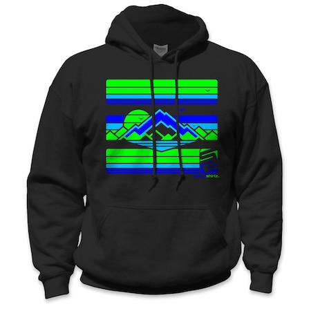 The High Country High Visibility Hoodie, Black, XL